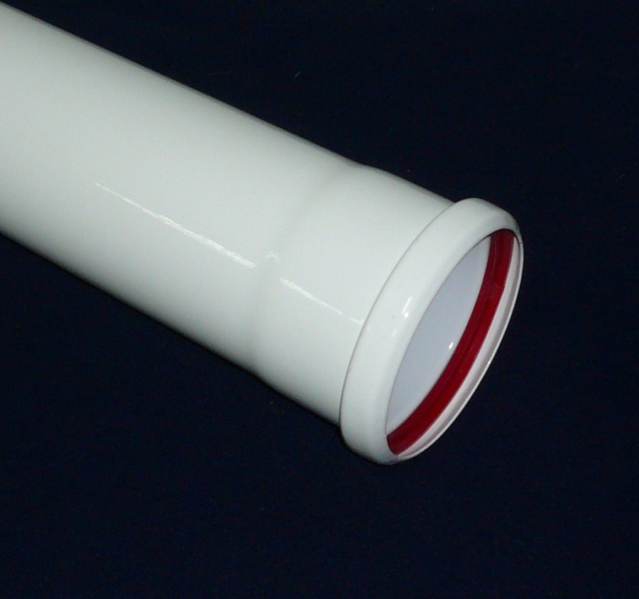 Tubo aluminio blanco de 80 mm x 0,5 metros