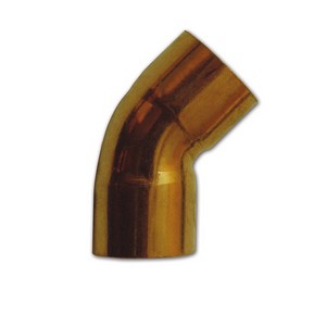 Curva cobre H-H 45 de 35 mm