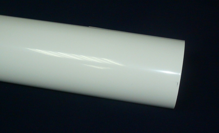 Tubo aluminio blanco de 110 mm x 1,5 metros