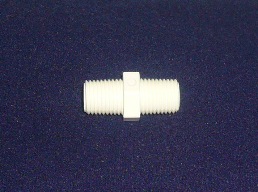 Conector lineal roscado 1/4 macho - 1/4 macho