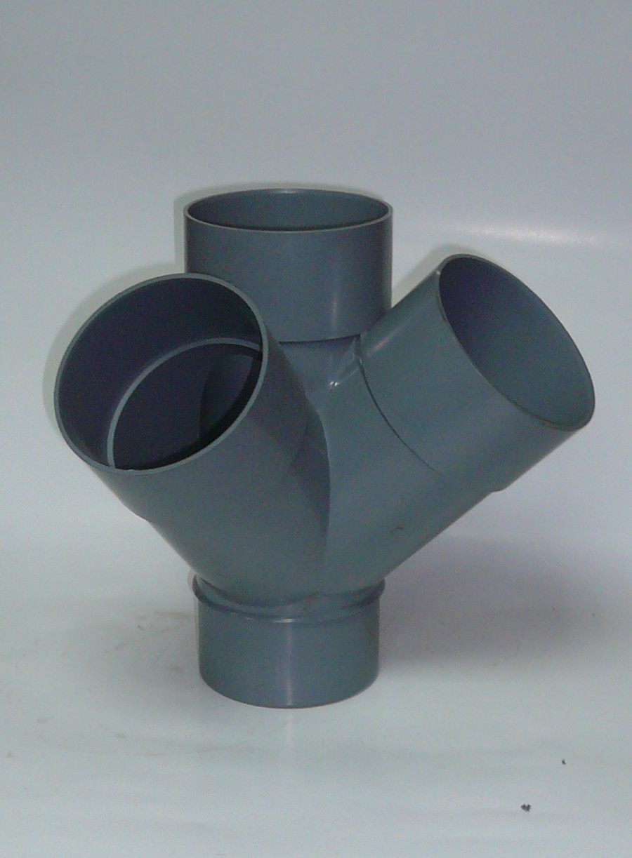 Derivaci�n PVC doble angular 110 x 45�