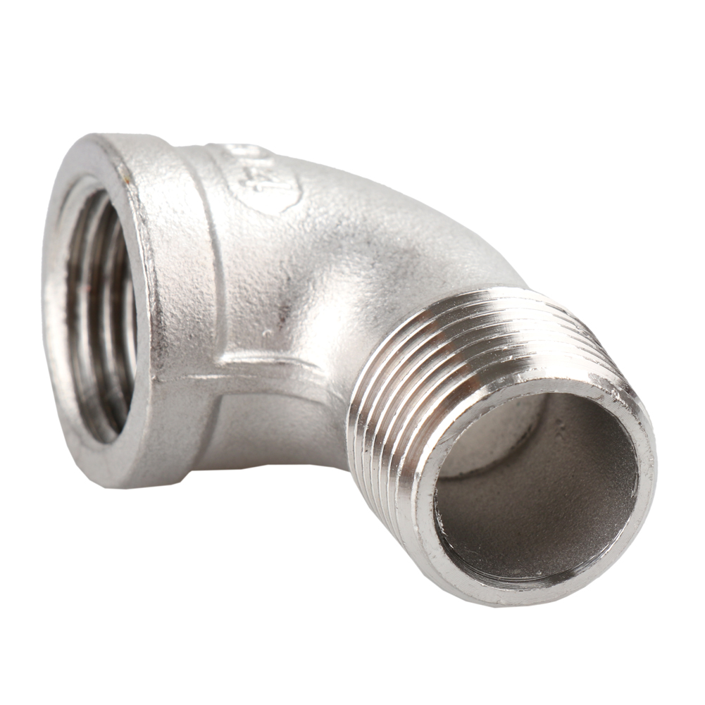 Codo 90 inox roscado macho - hembra de 1/4