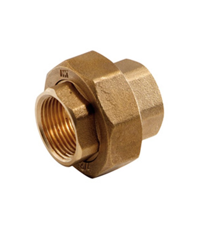 Enlace 3 piezas latn hembra - hembra de 11/2