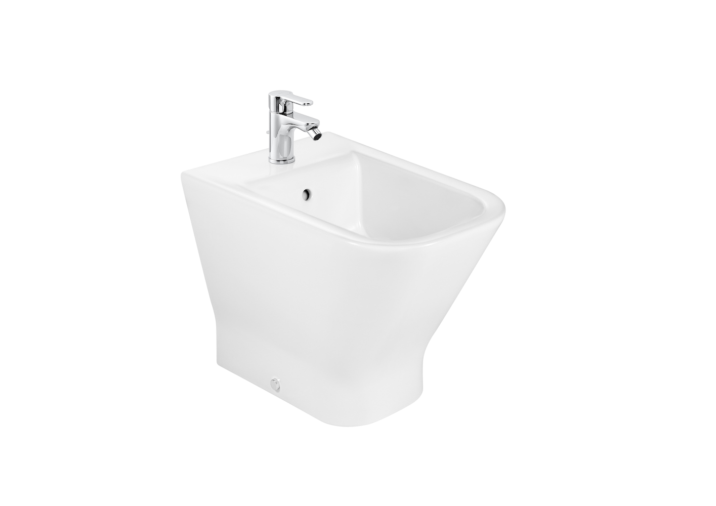Bid The Gap Square blanco adosado pared (A357477000) ROCA