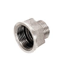 Alargadera latn cromado macho - hembra de 1/2 x 2 cms