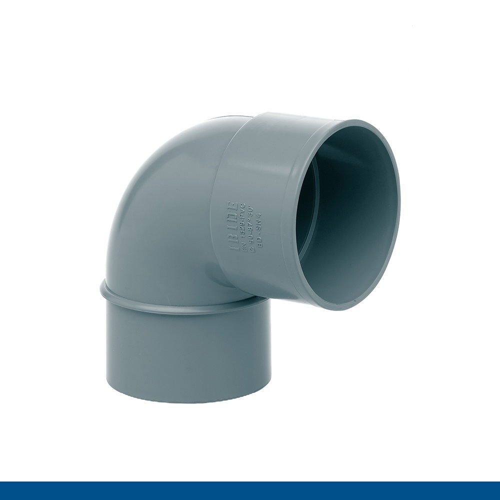 Codo PVC evacuaci�n macho-hembra 90 x 87�