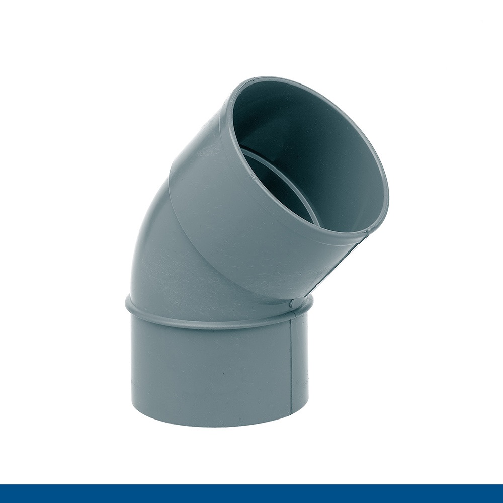 Codo PVC evacuaci�n macho-hembra 90 x 45�