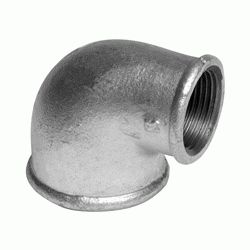 Fig. 90 R -- Codo hembra - hembra 90 galvanizado reducido 2' - 11/4