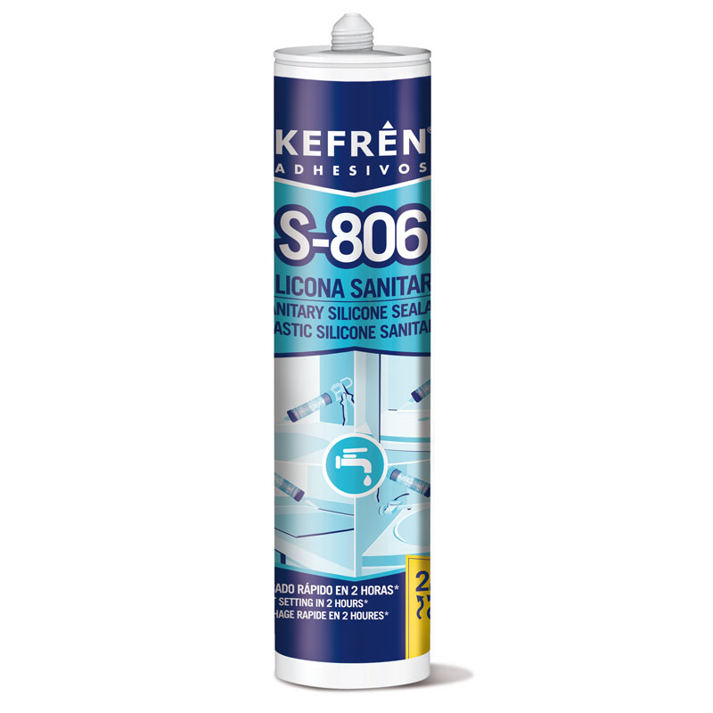 Cartucho de silicona 300 ml. Kefren S-806 Transparente