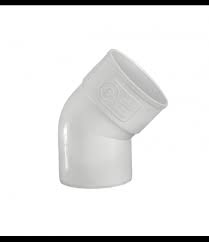Codo PVC evacuaci�n blanco macho-hembra 125 x 45�