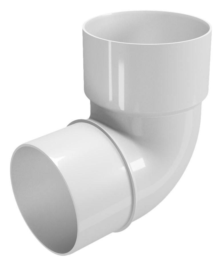 Codo bajante 80 x 87� blanco