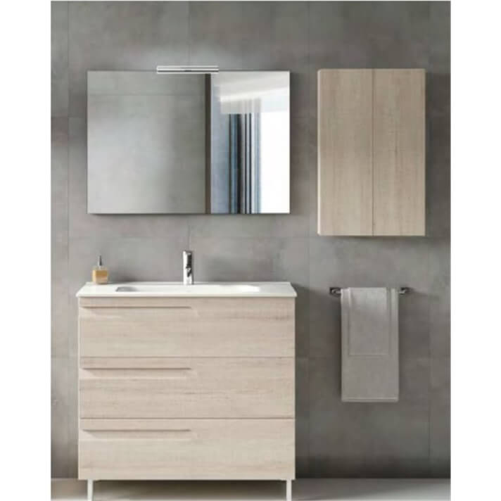 Mueble de bao 3 cajones con lavabo cermico 60 cm VITALE