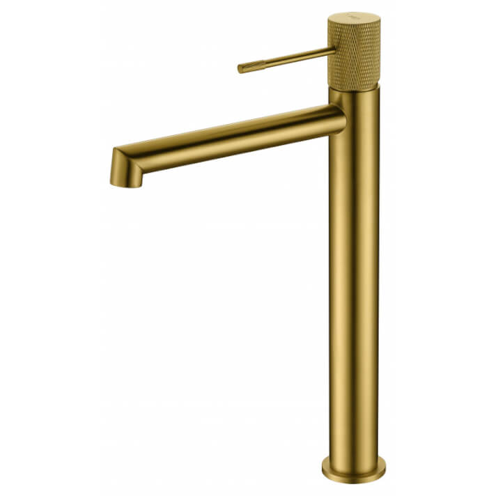 Grifo lavabo cao alto color oro cepillado Line IMEX