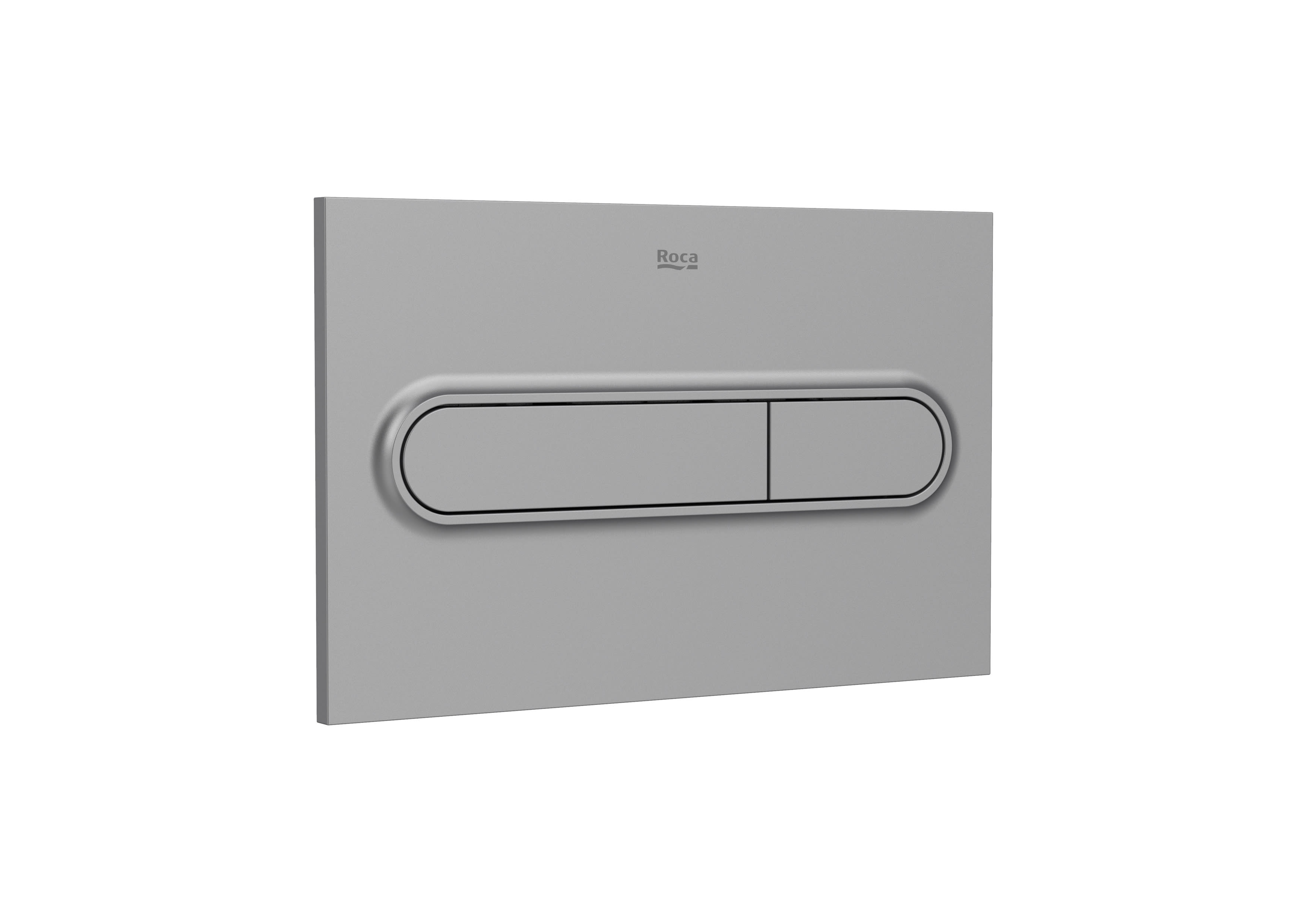 Placa de accionamiento para inodoro Roca In-Wall PL1 Dual One descarga doble pulsador gris