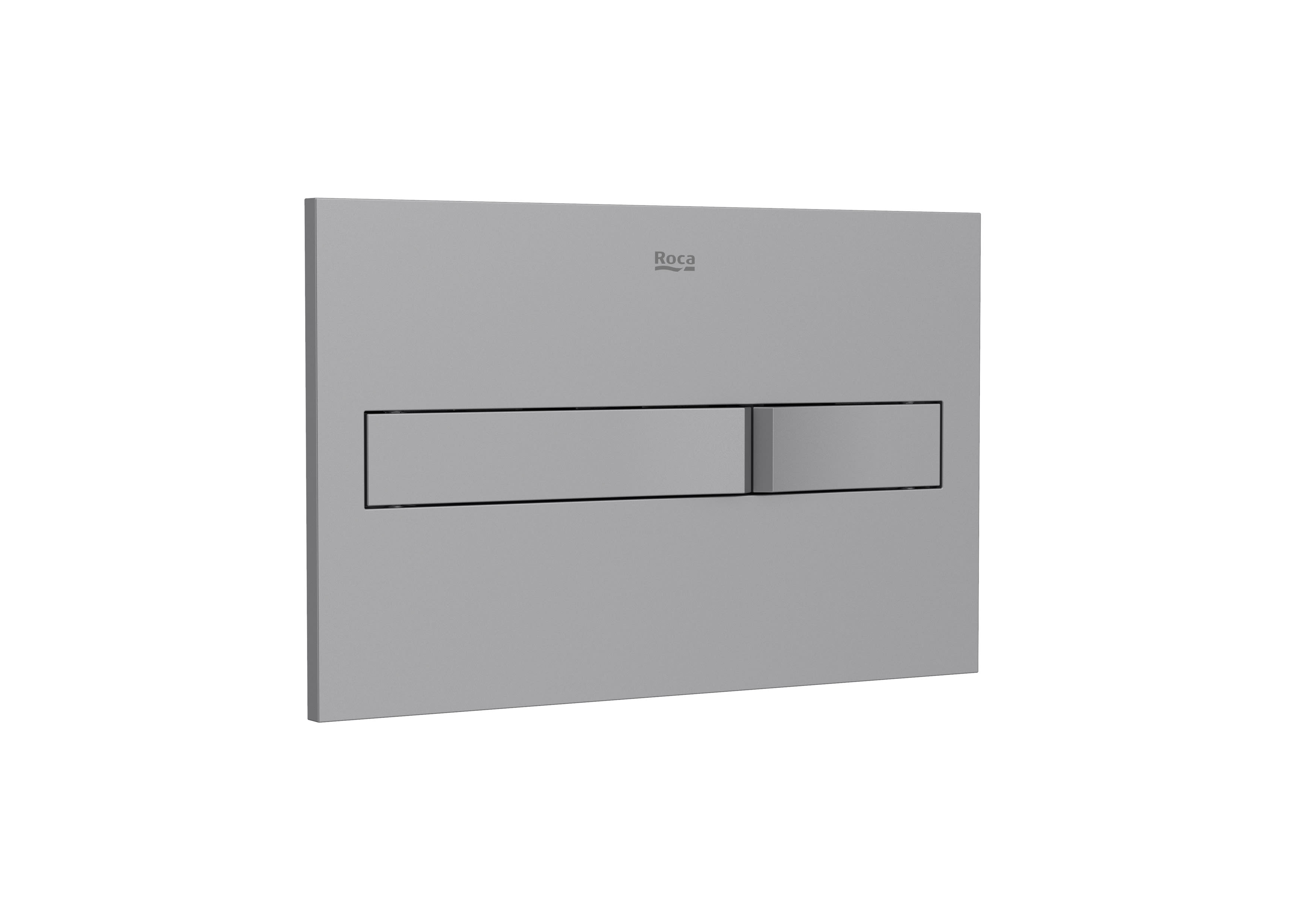 Placa de accionamiento para inodoro Roca In-Wall PL2 Dual One descarga doble pulsador gris