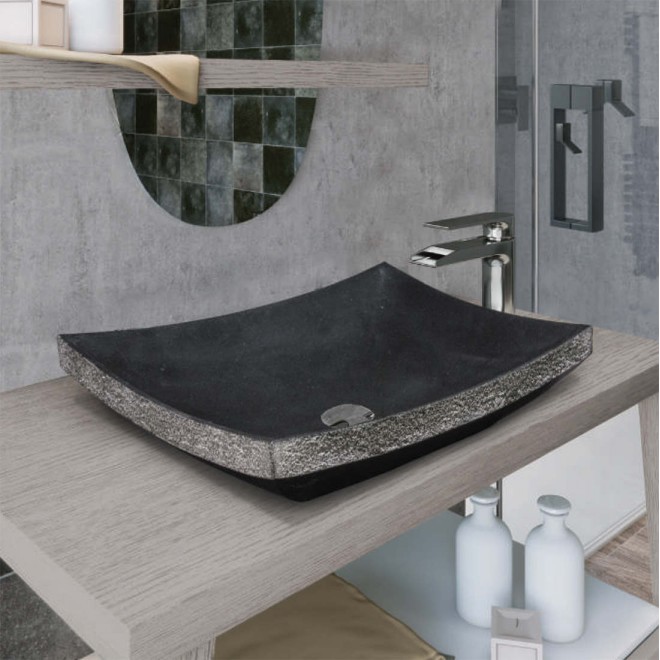 Lavabo marmol negro Beru