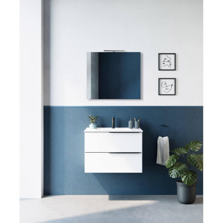 Conjunto mueble Mio Compact lavabo de 80 cm