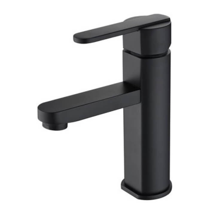 Grifo monomando para lavabo  negro mate Roma Imex