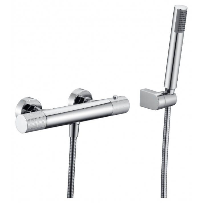 Grifo para ducha termosttico cromado Line IMEX