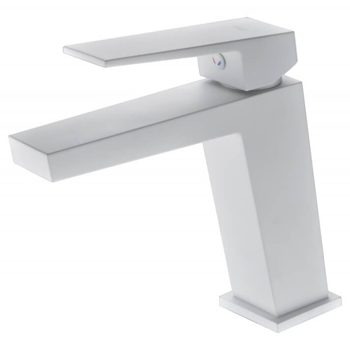 Grifo monomando lavabo blanco mate Art IMEX