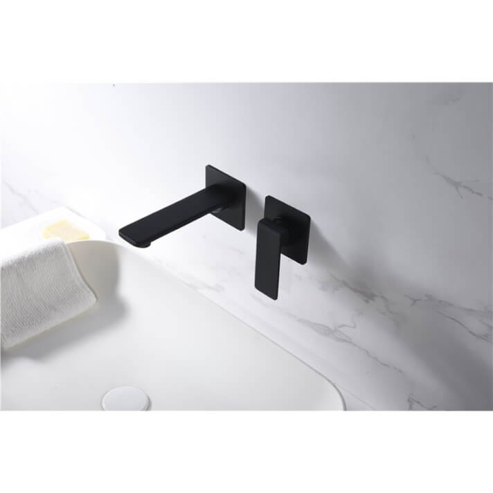 Grifo monomando empotrado negro mate Fiyi IMEX