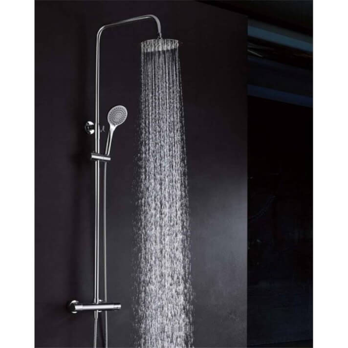 Columna de ducha termosttica cromado Creta Imex