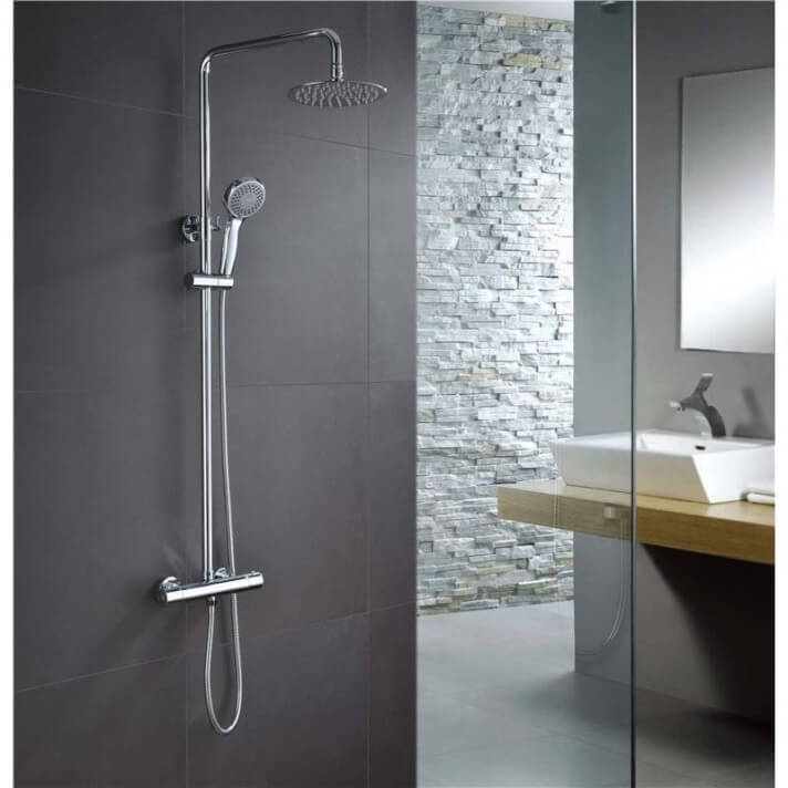 Columna ducha con termosttico cromado Londres IMEX
