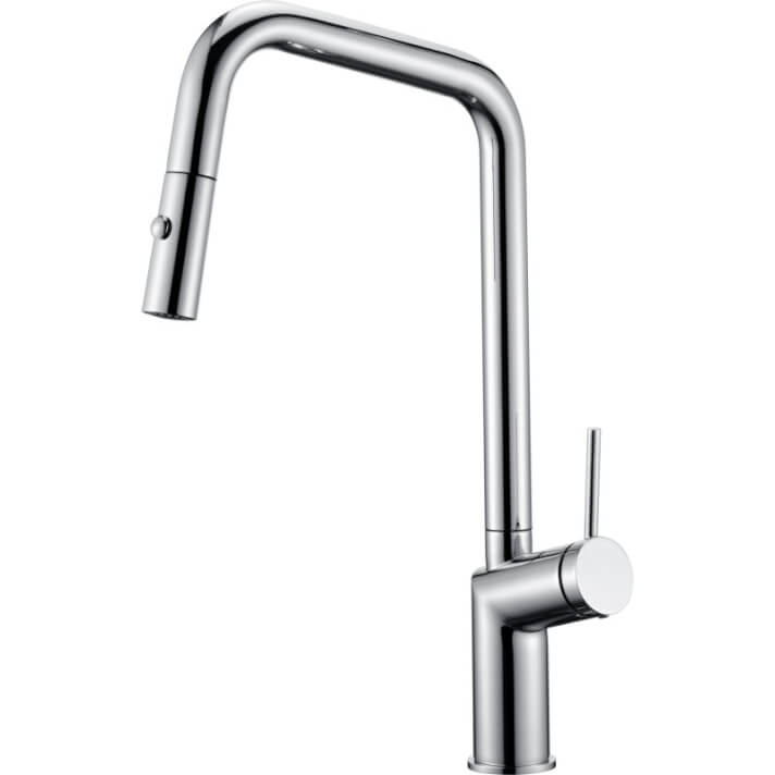 Grifo de cocina mdo extrable con difusor doble jet de acabado cromado Bonn  IMEX