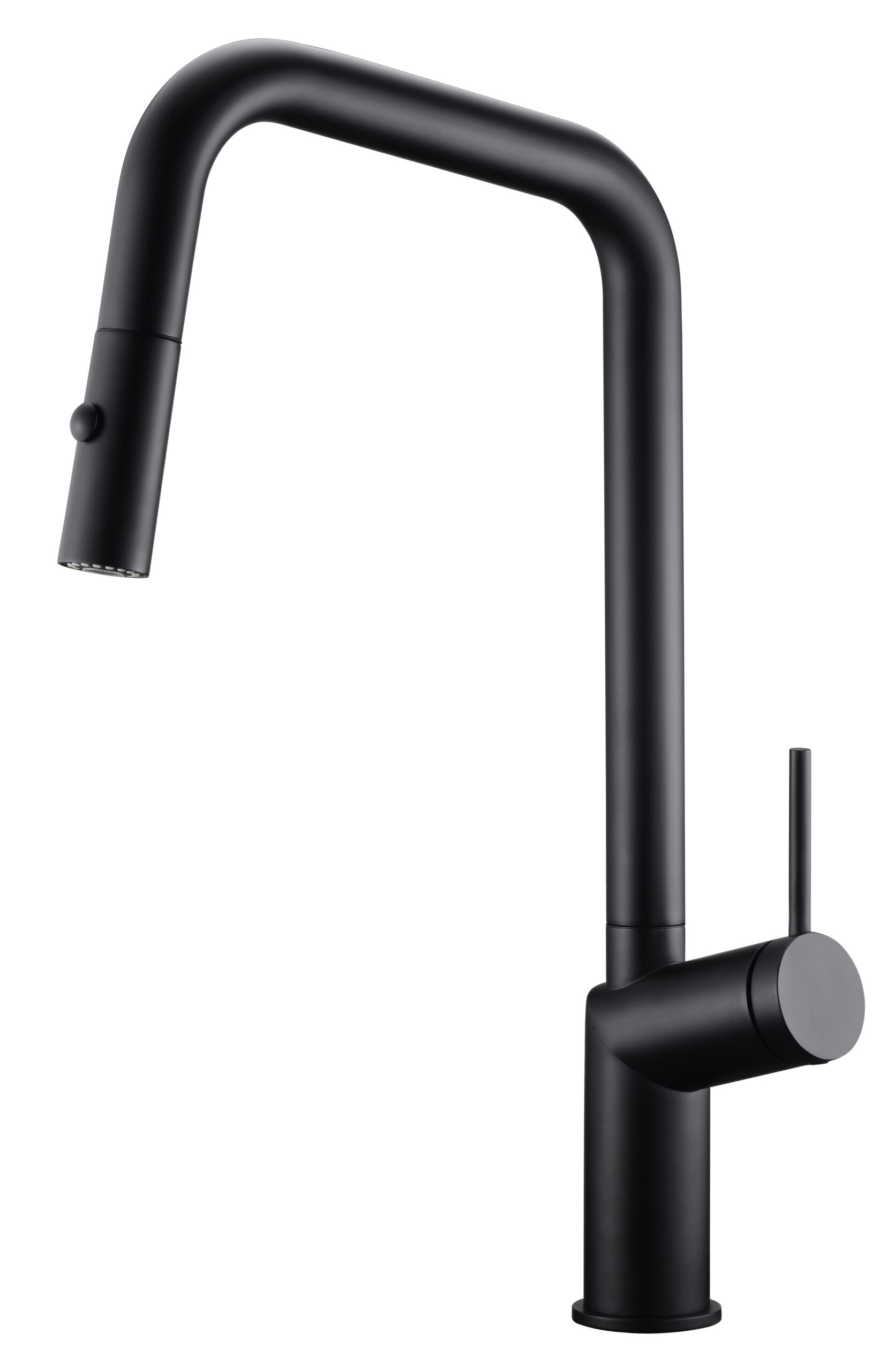 Grifo de cocina mdo extrable con difusor doble jet de acabado negro mate Bonn Imex