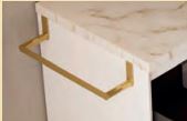 Toallero oro para mueble F4