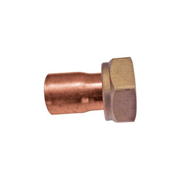 Racord loco recto soldar - roscar hembra de 18x3/4