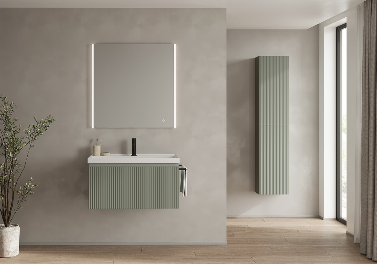 Mueble Vora 80 cm 1c (incluye lavabo integrado Enzo)