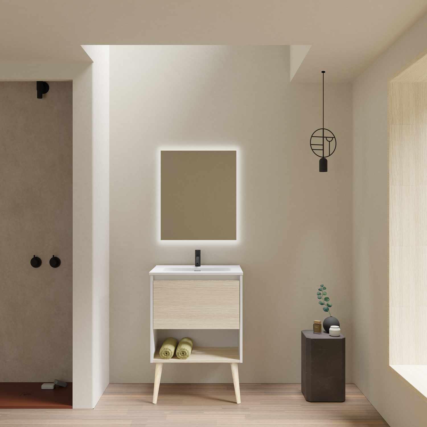 Mueble Nara 80 cm (incluye lavabo)